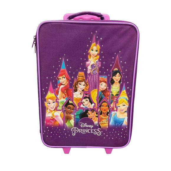 Disney World Parks 20x12x7 Princess Childrens Rolling Suitcase - Picture 1 of 10